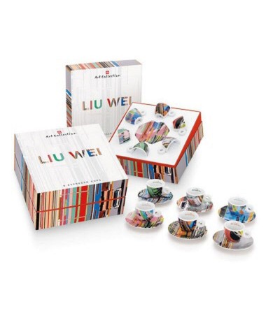 LIU WEI Illy Art Collection - coffret de 6 tasses espresso